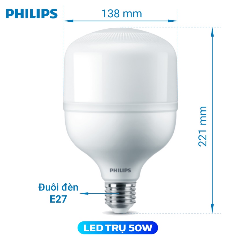 Bóng đèn Philips LED TForce core 50W HB E27- Ánh sáng trắng/ Ánh sáng vàng