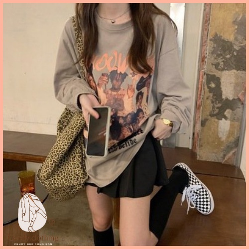 [Hàng Cao Cấp Loại 1 + Ảnh Thật] Áo Thun Be Nâu Dài Tay Hot Trend Cendy Clothing Trẻ Trung Năng Động - CD072 | BigBuy360 - bigbuy360.vn