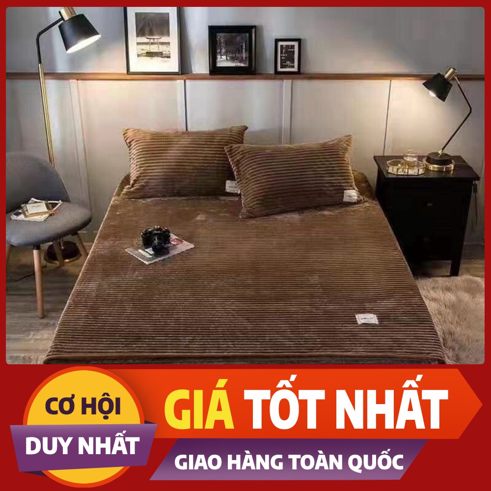 Bộ ga gối nỉ nhung tăm cao cấp loại 1