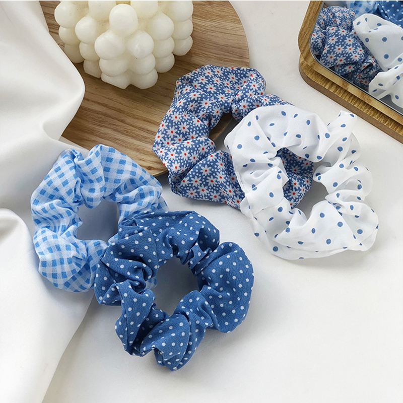 Scrunchies Hologram Thời Trang Phụ Nữ Đầy Màu Sắc Kẹo Nhung Tóc Scrunchies Dễ Thương Băng Đô Cài Tóc Cho Cô Gái Phụ Kiện Buộc Tóc