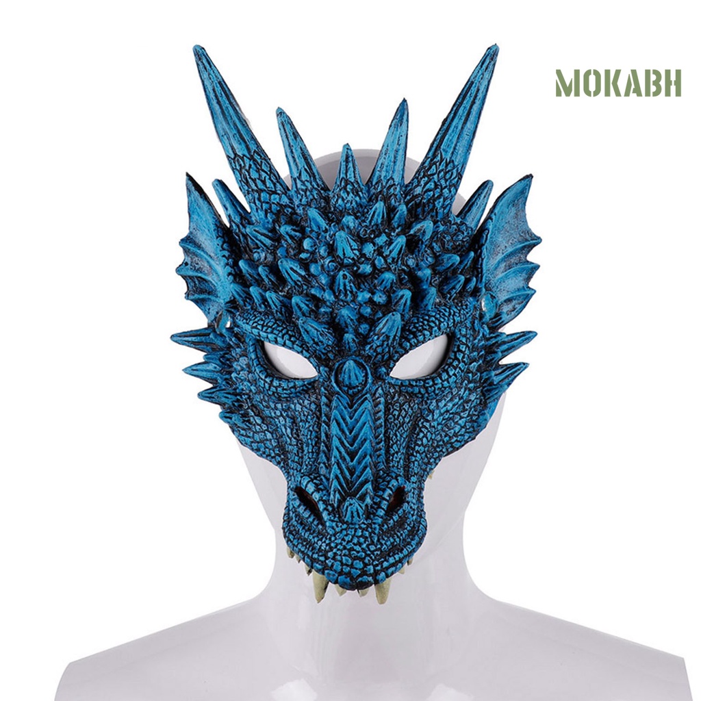 Kẹp Tóc Giả Da Đính Mặt Động Vật 3D Hóa Trang Halloween