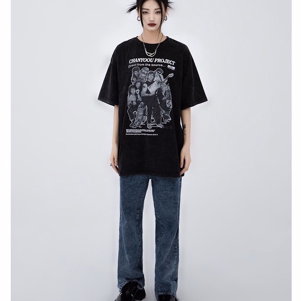 Áo Thun Cotton UNISEX - Áo Phông Tay Lỡ Form Rộng AT Chanyoou