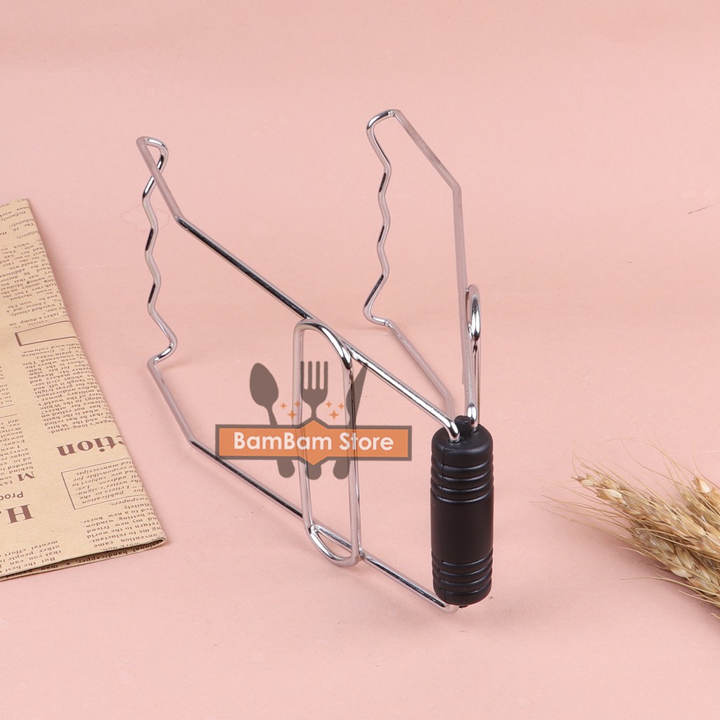 Dụng cụ gắp nóng nồi, xoong, dĩa inox Bam House có bọc cao su cao cấp GNN01 - BamBam Store | BigBuy360 - bigbuy360.vn