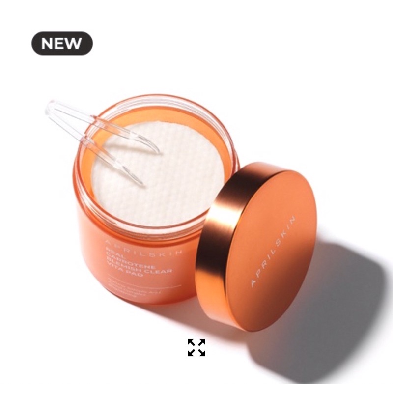 Thanh lý / Pass toner pad cà rốt APRILSKIN giàu vitamin A thành phần vegan