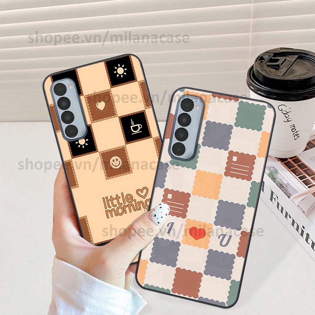 Ốp Oppo Reno4 / Reno4 Pro / Reno 4 caro họa tiết nhiều màu sắc siêu đẹp thời trang cá tính