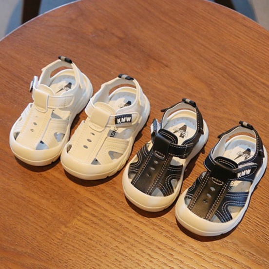 Loại 1_Dép sandal tập đi KMW  Kids siêu mềm, mũi rọ cho bé trai bé gái từ 0 đến 4 tuổi chống trơn trượt hiệu quả