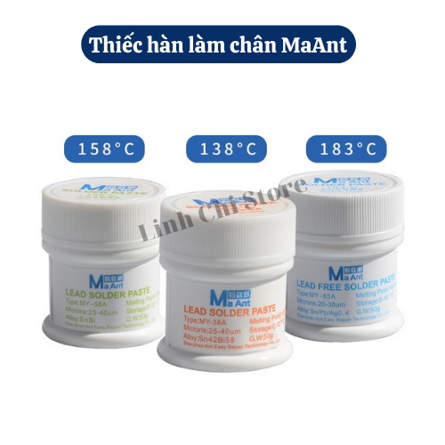 Chì hàn làm chân chính hãng Ma Ant 138° 158° 183° 217°
