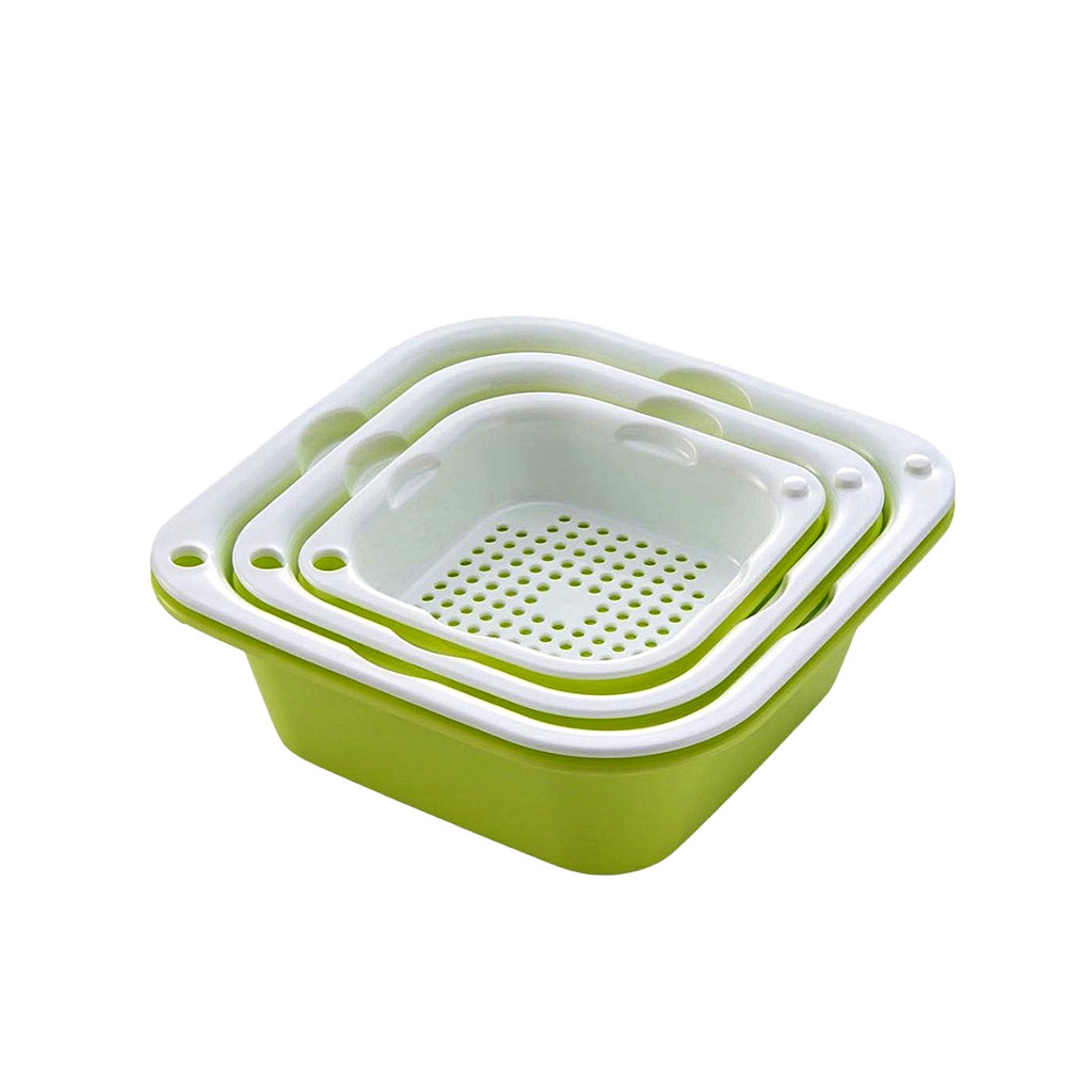 Bộ 6 rổ chậu ecoco nhựa đa năng cao cấp dày dặn