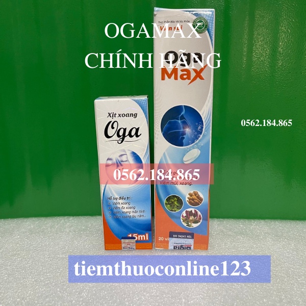 ogamaxHỗ Trợ Giảm Các Triệu Chứng Của Viêm Mũi Viêm Xoang