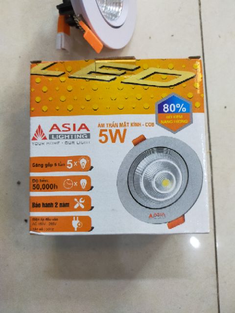 Âm trần rọi asia 5w-d76mm
