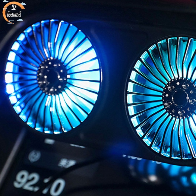 Quạt Điều Hòa Mini Hai Đầu DC12V Có Thể Điều Chỉnh 360 Độ Tiếng Ồn Thấp