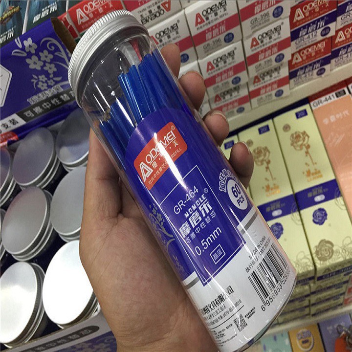 Bút bay mực  hộp 60 ngòi bút + 2 cây bút