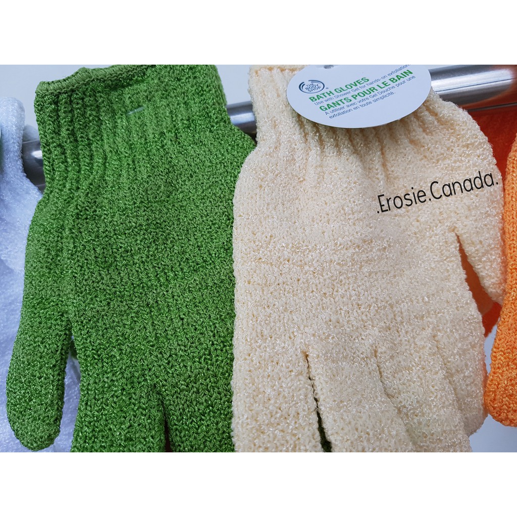 Găng tắm tẩy da chết Exfoliating Bath Gloves The Body Shop