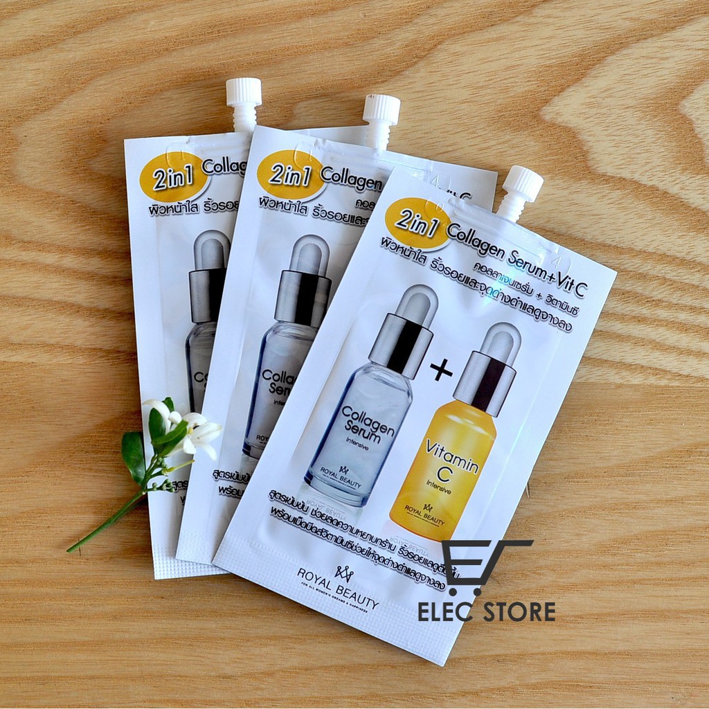 Hộp 6 túi Collagen Serum Vit C 8g Thái Lan