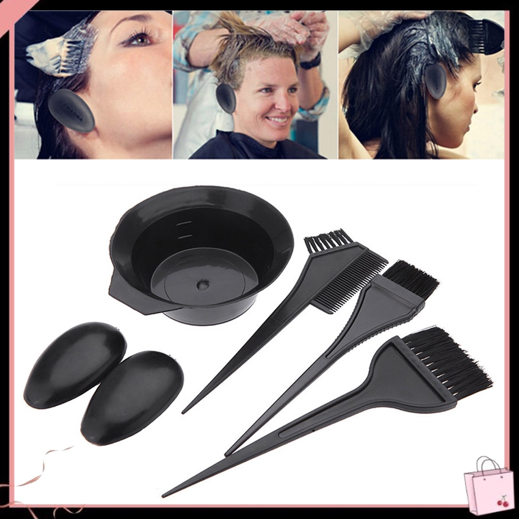 Bộ 5 Dụng Cụ Nhuộm Tóc Tại Nhà Bằng Nhựa Đa Năng Tiện Dụng