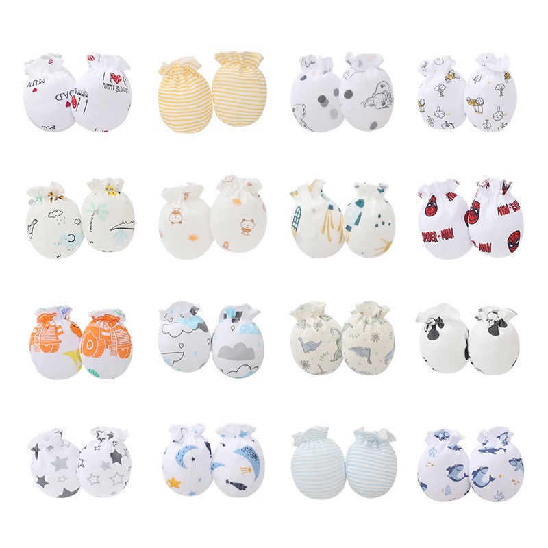 Bao Tay Sơ Sinh - Vải Cotton Mềm Mại Thoáng Mát Cho Bé 0-2Tháng