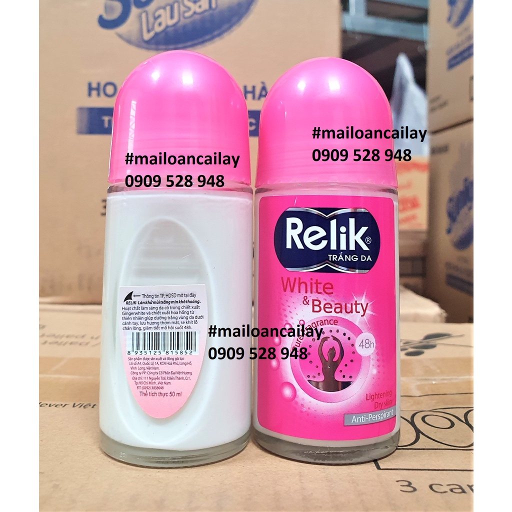 Lăn khử mùi Relix nữ hồng 50ml