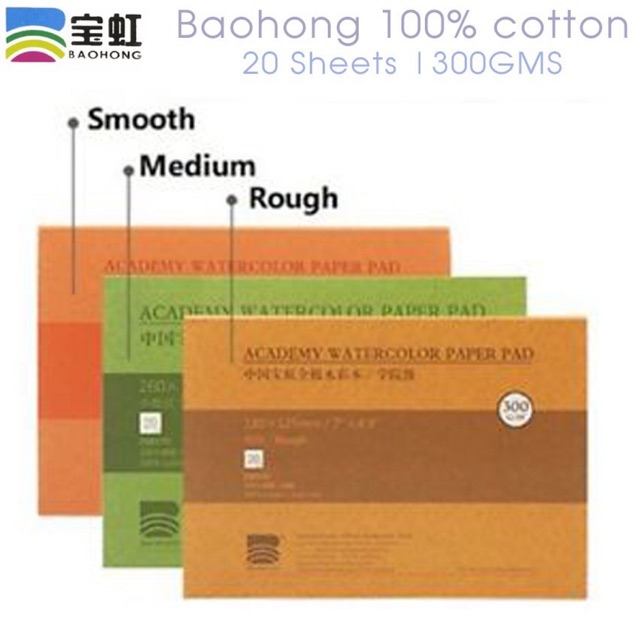 ( Chính Hãng ) Pad Baohong 20 tờ 300gms 100% cotton