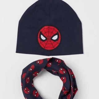 Set khăn mũ cotton người nhện H&M