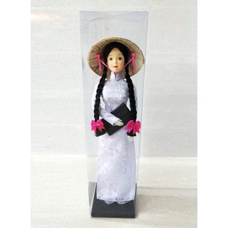 Búp bê áo dài nữ sinh (28cm x 8cm x 8cm)