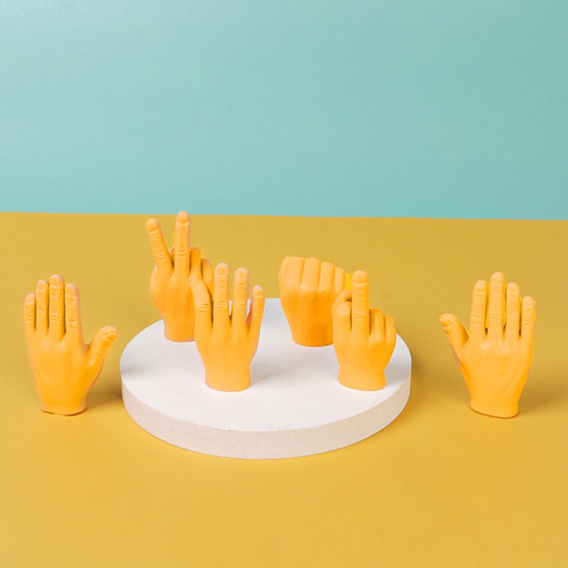 Con Rối Ngón Tay / Chân Mini Bằng Silicone Hình Bàn Tay Vui Nhộn