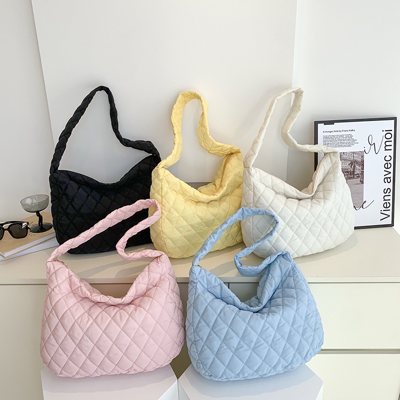 Túi Xách JASMIN NOIR Đeo Chéo Họa Tiết Sọc Caro Đơn Giản Thời Trang Dành Cho Nữ