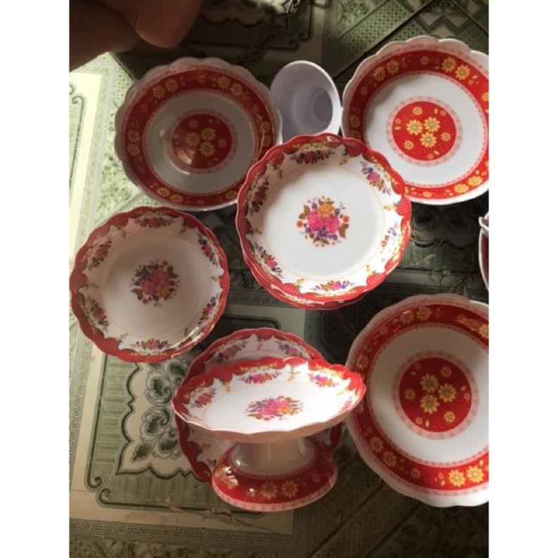 Dĩa chưng Trái Cây,Đồ Cúng Để Bàn Thờ nhựa meka cao cấp