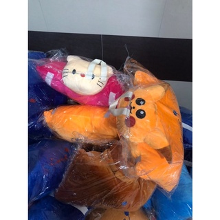 Gối đầu xe máy 1 đầu : thỏ , khỉ , mickey,