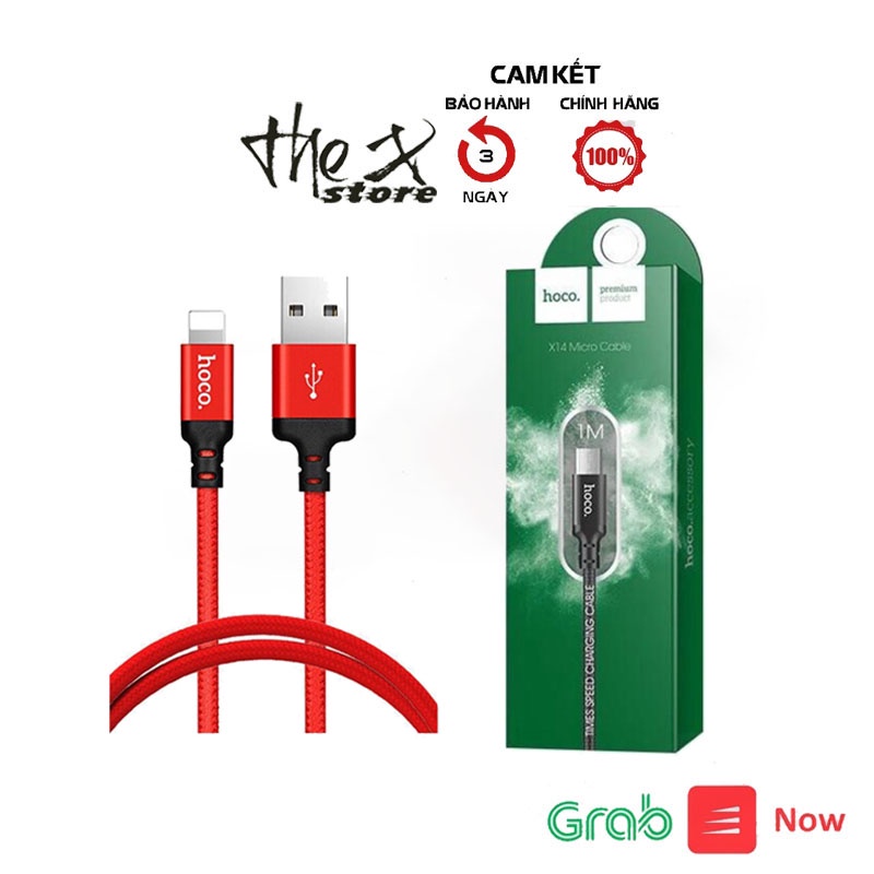 Dây Cáp Sạc Hoco X14 Lightning Cao Cấp Cho Điện Thoại Iphone IPad Pin Dự Phòng Tai nghe Bluetooth Airpod airpods i12 TX
