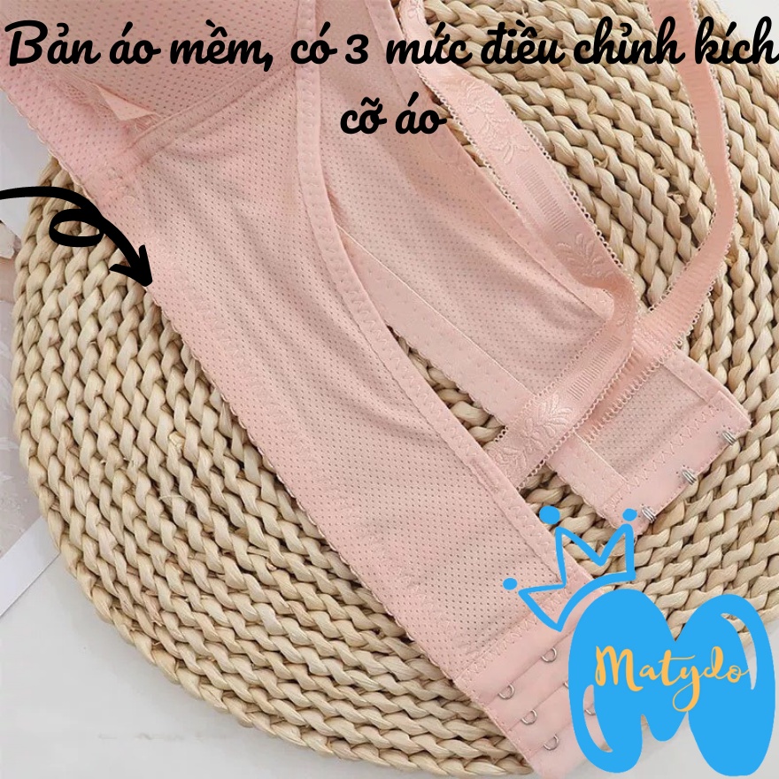Áo lót bầu và sau sinh cho con bú MATYDO chất liệu cotton có cúc bấm đóng mở tiện lợi