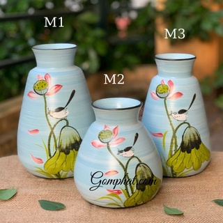 [MẪU MỚI] Lọ hoa gốm mộc- Gốm sứ Bát Tràng