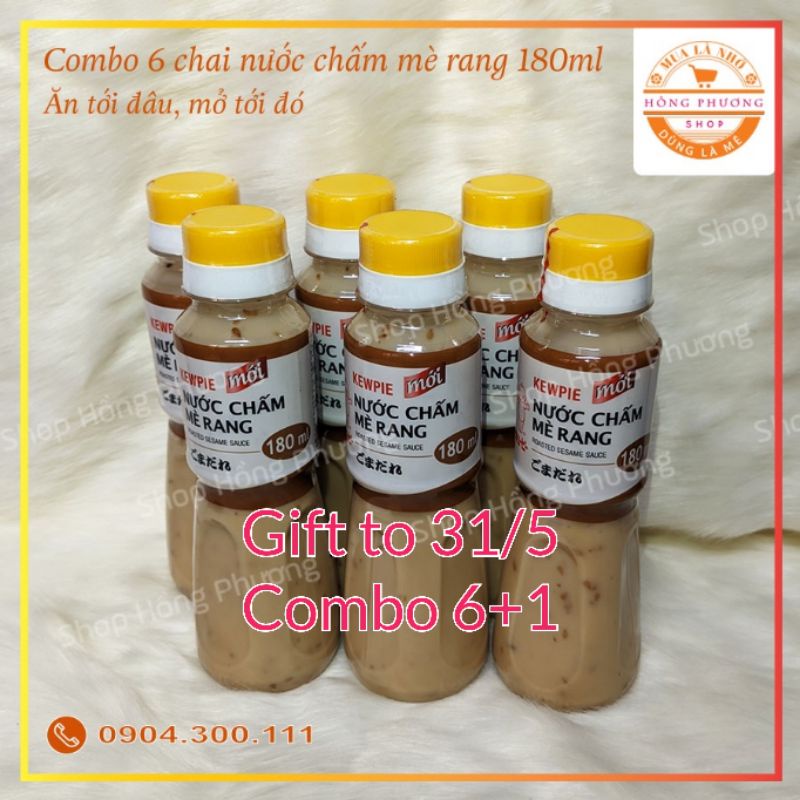 Combo 6 tặng 1 chai Nước Chấm Mè Rang Kewpie 180ml - Healthy dáng đẹp Date T9.22