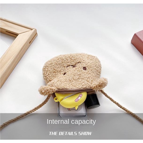 Túi đeo chéo thiết kế kiểu hoạt hình dễ thương thời trang cho bé gái