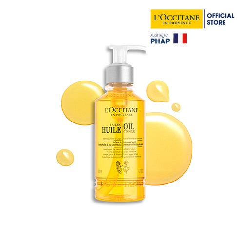 Tẩy trang dạng dầu L'Occitane Cleansing Oil-to-Milk 200ml