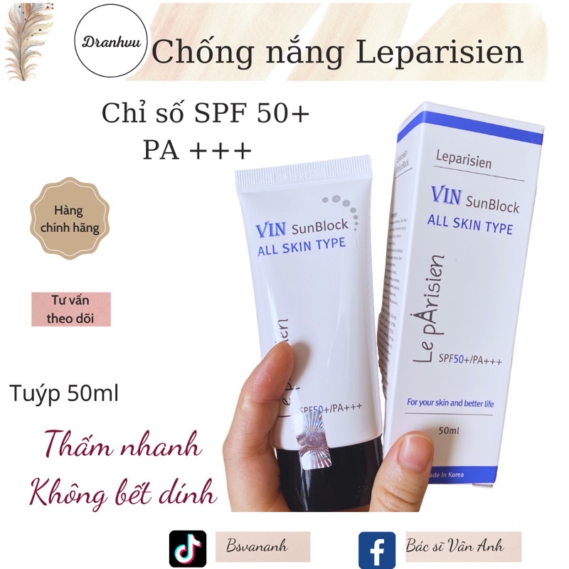 Kem chống nắng Leparisien 50ml