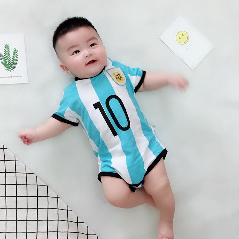 Áo liền quần ngắn tay in họa tiết đa dạng cho bé sơ sinh