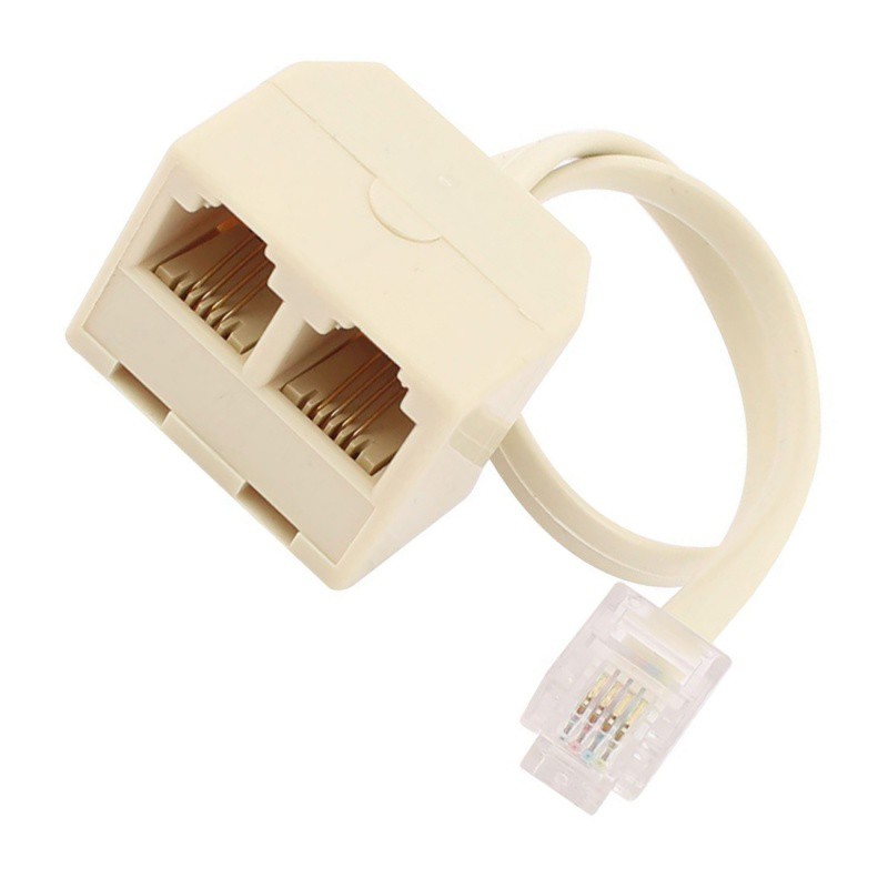 Cổng chia dây điện thoại 2 chiều RJ11 6P4C đa dụng