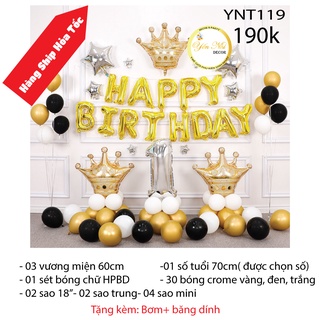 Sét trang trí sinh nhật cho bé trai, bé gái nhiều mẫu đơn giản, đẹp rẻ, Yến Nhi Shop