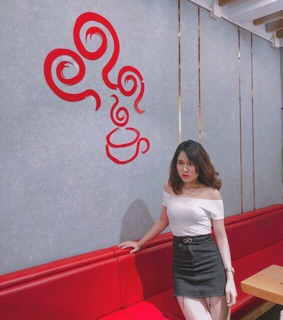 Áo trễ vai thun gân