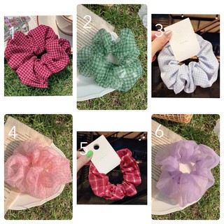 Scrunchies dây cột tóc hoa cúc