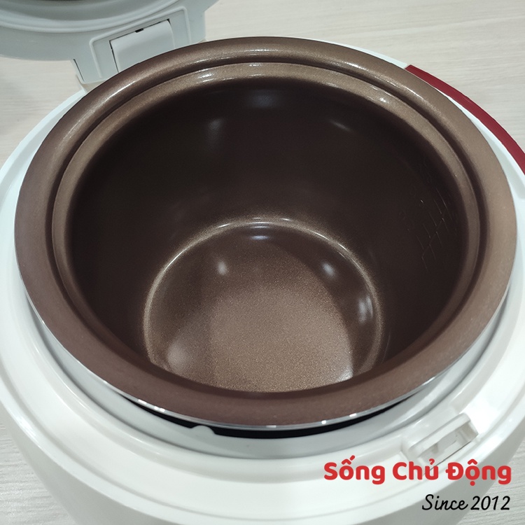Nồi cơm điện lòng niêu Hasuka HSK 801 lòng nồi chống dính ceramic siêu bền, cơm ngon ngọt cháy như tiệm