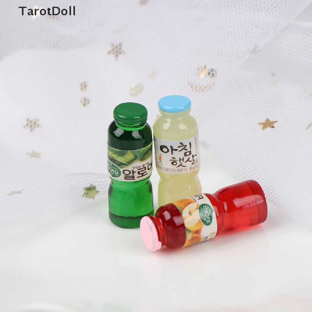 Set 5 Chai Nước Mini Tỉ Lệ 1: 12 Dùng Để Trang Trí Nhà Búp Bê