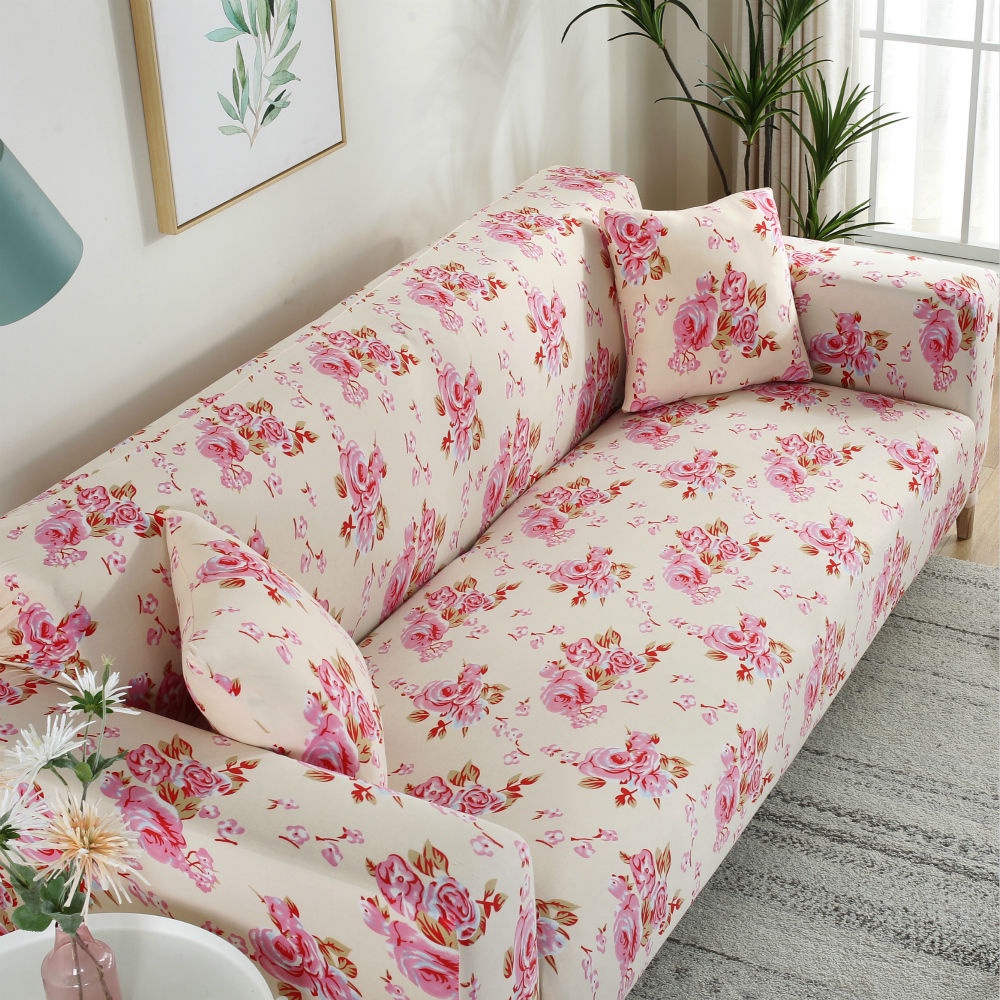Vỏ Bọc Ghế Sofa Co Giãn Chống Trượt Chống Bụi In Họa Tiết Đơn Giản