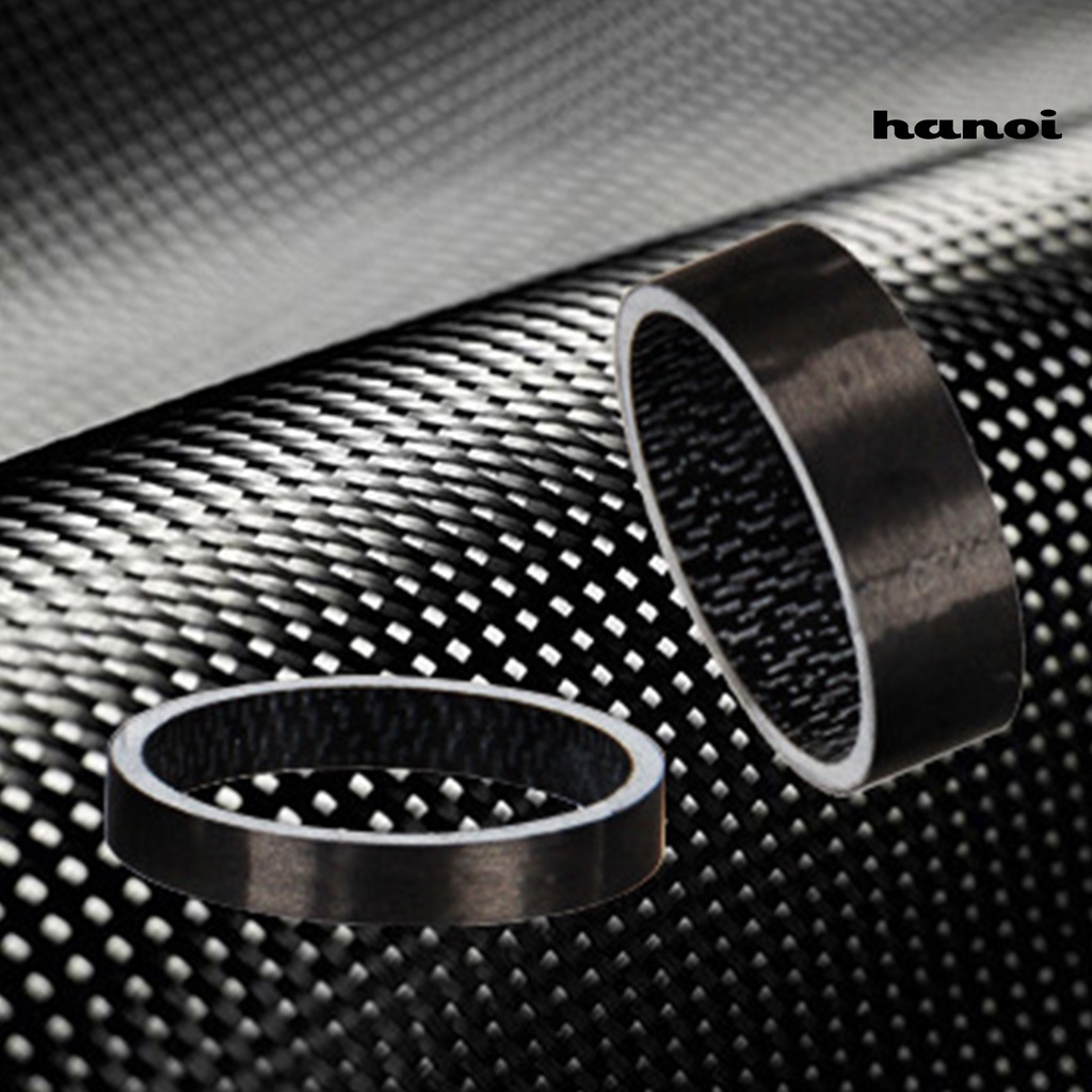 Bộ 5 vòng đệm bằng sợi carbon cho cổ xe đạp 5mm 10mm 15mm