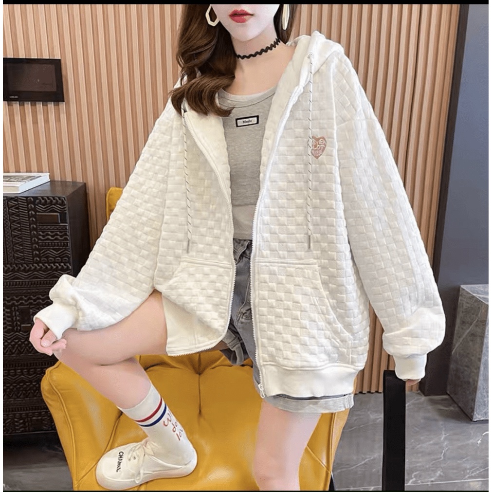 Aó Khoác Sweater Nam Nữ Siêu Xinh Phối Màu Theo Phong Cách Hàn Quốc, Dập Chìm Nổi Họa Tiết Bắt Mắt, Thời Tran