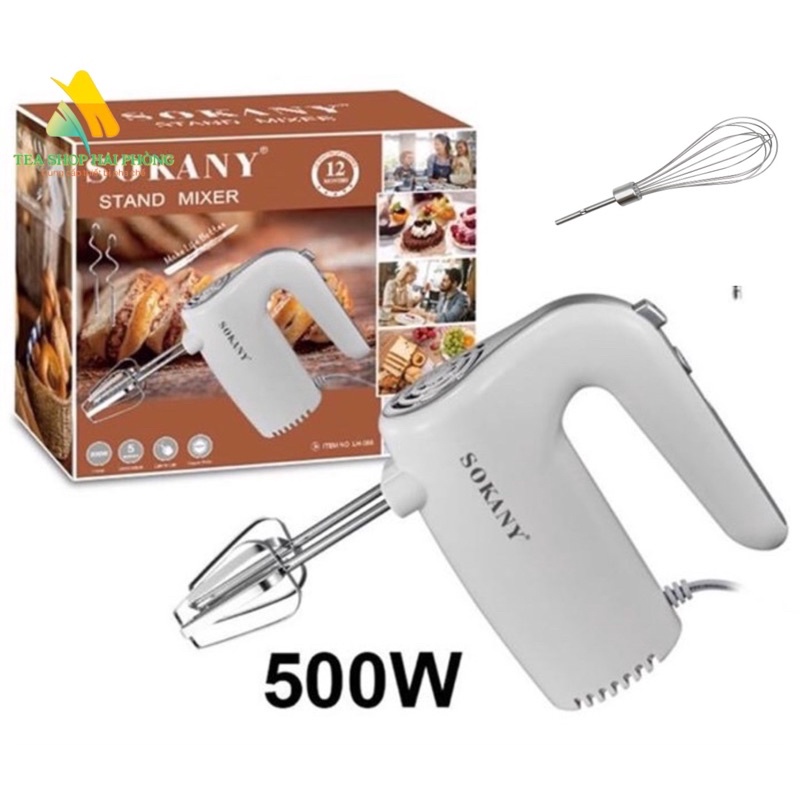 [GIÁ SỈ] Máy đánh trứng Sokany 500W chính hãng 5 tốc độ - Máy đánh trứng cầm tay 500W bảo hành 12 tháng