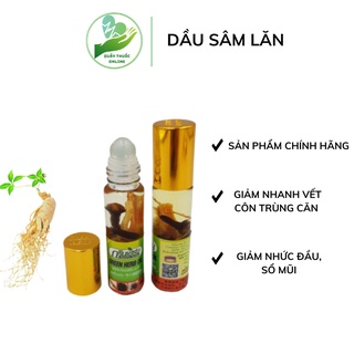 Dầu Nhân Sâm Ginseng Green Herb Oil 8ml Thái Lan chính hãng