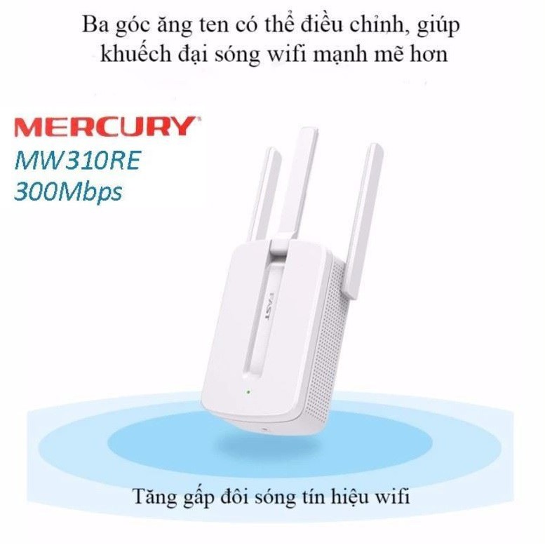 Bộ kích sóng wifi 3 râu Mercury (wireless 300Mbps)