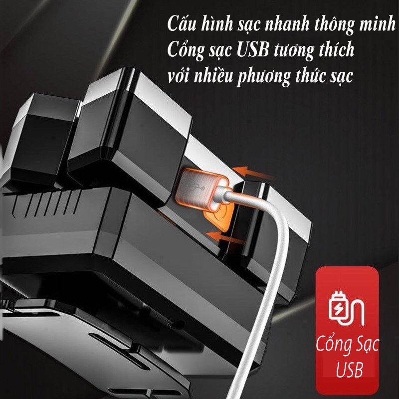 Đèn Pin Đội Đầu 5 Bóng, Đèn Pin Siêu Sáng Chống Nước Đeo Đầu Tiện Lợi