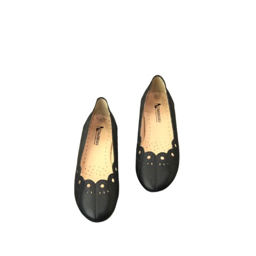 Giày búp bê nữ mũi tròn Lunashoes (1072) mũi nhọn da thật cao cấp nhiều màu (BH 24TH) giầy nữ trung niên
